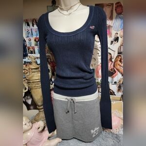 Rabbit Hair Vintage Hollister Knit Sweater